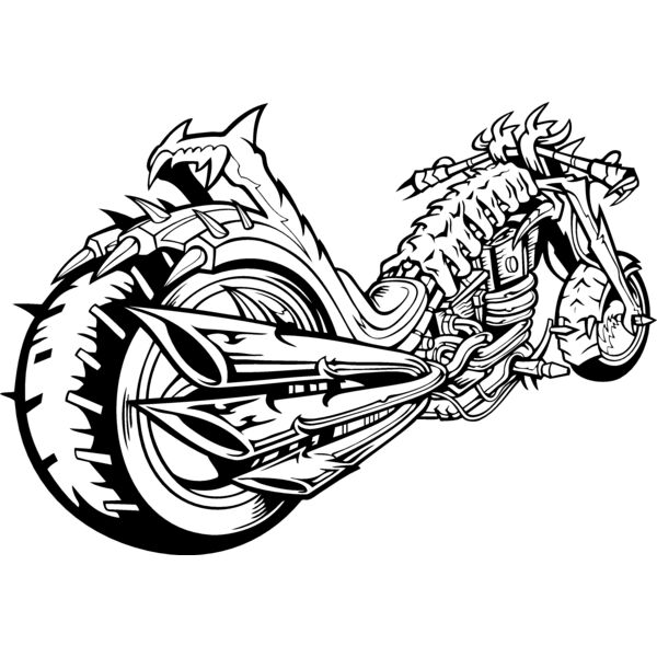 ESskullbike002BW Thumbnail