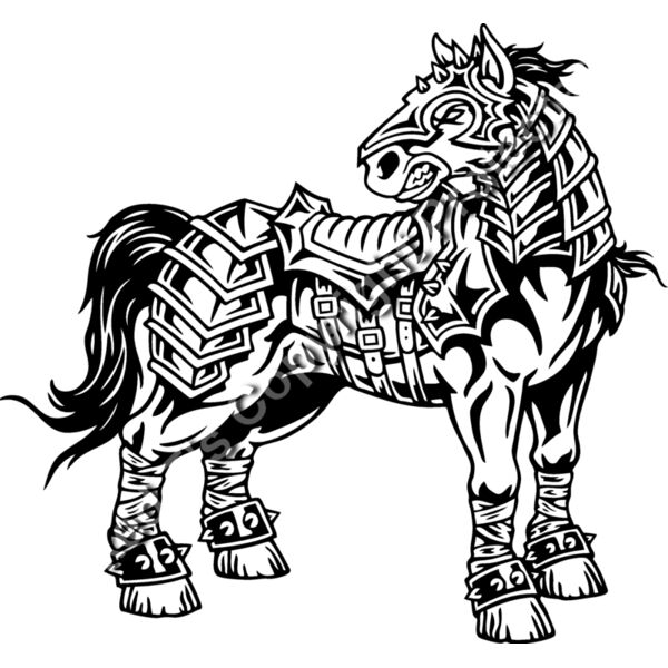 ES2horse004BW Thumbnail