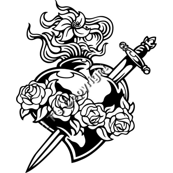 ES2heart012BW Thumbnail