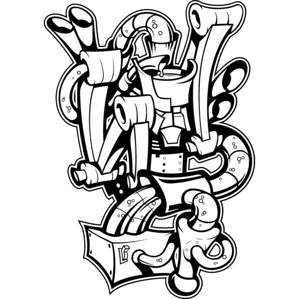 ES3graffiti03bw Thumbnail