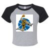 Women's Micro Rib Raglan Baby Tee Thumbnail
