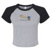 Women's Micro Rib Raglan Baby Tee Thumbnail