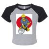 Women's Micro Rib Raglan Baby Tee Thumbnail