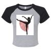 Women's Micro Rib Raglan Baby Tee Thumbnail