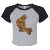 Women's Micro Rib Raglan Baby Tee Thumbnail
