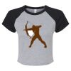 Women's Micro Rib Raglan Baby Tee Thumbnail