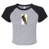 Women's Micro Rib Raglan Baby Tee Thumbnail