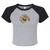 Women's Micro Rib Raglan Baby Tee Thumbnail