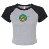 Women's Micro Rib Raglan Baby Tee Thumbnail