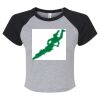 Women's Micro Rib Raglan Baby Tee Thumbnail