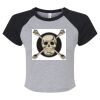 Women's Micro Rib Raglan Baby Tee Thumbnail