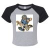 Women's Micro Rib Raglan Baby Tee Thumbnail