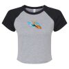 Women's Micro Rib Raglan Baby Tee Thumbnail