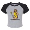 Women's Micro Rib Raglan Baby Tee Thumbnail