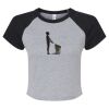 Women's Micro Rib Raglan Baby Tee Thumbnail