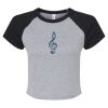 Women's Micro Rib Raglan Baby Tee Thumbnail