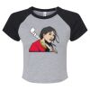 Women's Micro Rib Raglan Baby Tee Thumbnail