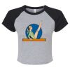 Women's Micro Rib Raglan Baby Tee Thumbnail