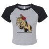 Women's Micro Rib Raglan Baby Tee Thumbnail