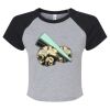 Women's Micro Rib Raglan Baby Tee Thumbnail