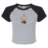 Women's Micro Rib Raglan Baby Tee Thumbnail