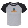 Women's Micro Rib Raglan Baby Tee Thumbnail