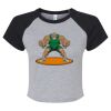 Women's Micro Rib Raglan Baby Tee Thumbnail