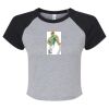 Women's Micro Rib Raglan Baby Tee Thumbnail