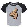 Women's Micro Rib Raglan Baby Tee Thumbnail