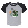 Women's Micro Rib Raglan Baby Tee Thumbnail