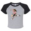 Women's Micro Rib Raglan Baby Tee Thumbnail