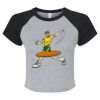 Women's Micro Rib Raglan Baby Tee Thumbnail