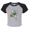 Women's Micro Rib Raglan Baby Tee Thumbnail