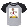 Women's Micro Rib Raglan Baby Tee Thumbnail