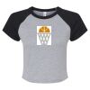 Women's Micro Rib Raglan Baby Tee Thumbnail