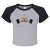 Women's Micro Rib Raglan Baby Tee Thumbnail