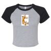Women's Micro Rib Raglan Baby Tee Thumbnail