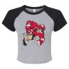 Women's Micro Rib Raglan Baby Tee Thumbnail