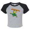 Women's Micro Rib Raglan Baby Tee Thumbnail