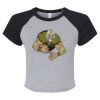 Women's Micro Rib Raglan Baby Tee Thumbnail