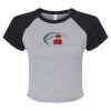Women's Micro Rib Raglan Baby Tee Thumbnail