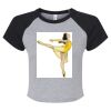 Women's Micro Rib Raglan Baby Tee Thumbnail