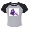 Women's Micro Rib Raglan Baby Tee Thumbnail
