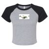 Women's Micro Rib Raglan Baby Tee Thumbnail