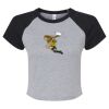Women's Micro Rib Raglan Baby Tee Thumbnail
