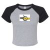 Women's Micro Rib Raglan Baby Tee Thumbnail