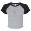 Women's Micro Rib Raglan Baby Tee Thumbnail