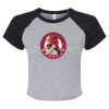 Women's Micro Rib Raglan Baby Tee Thumbnail