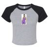 Women's Micro Rib Raglan Baby Tee Thumbnail