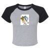 Women's Micro Rib Raglan Baby Tee Thumbnail